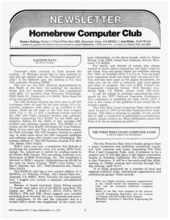 Homebrew Computer Club Newsletter, September 1976
