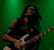 Vai performing in 2001.