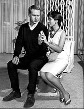 McQueen and then-wife Neile Adams in Alfred Hitchcock Presents, 1960.