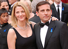 Carell with wife Nancy at the 2010 Academy Awards in March 2010