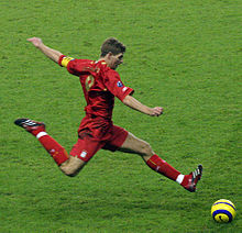 Gerrard shooting for Liverpool