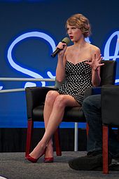 Swift speaking during a YouTube interview in 2011