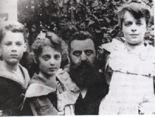 Herzl and his children in 1900