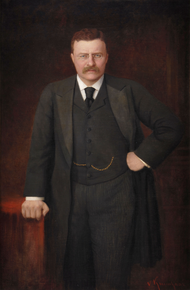 Gubernatorial portrait of Theodore Roosevelt.