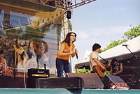 Tiffany performs in Gulfstream Park in Florida in 2003