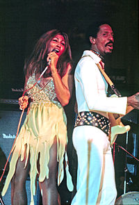 Tina performing with Ike Turner in 1972.