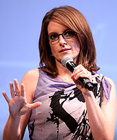 Fey at the 2010 San Diego Comic-Con International promoting Megamind.