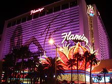 Flamingo Las Vegas at night featuring Braxton, January 2007.