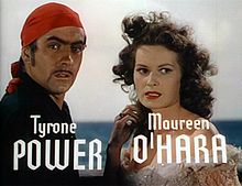 With Maureen O'Hara in the trailer for The Black Swan (1942)