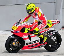 Rossi during a pre-season test at Sepang in February 2011.