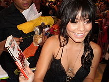 Hudgens on November 12, 2008, at the Melbourne premiere of High School Musical 3: Senior Year, which was both critically and commercially successful