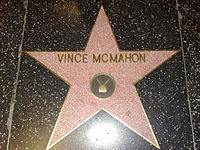 Vince McMahon's star on the Hollywood Walk of Fame.