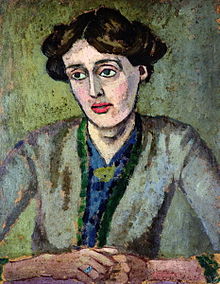 A portrait of Woolf by Roger Fry c. 1917