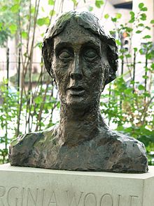 Woolf's bust in Tavistock Square, London erected in 2004
