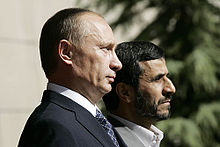 Putin with Iranian president, Mahmoud Ahmadinejad, 2007