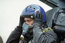 Putin landing in Grozny in a Su-27 fighter jet (20 March 2000)