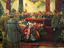 Lenin's funeral by I.Brodsky