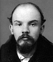 Lenin in a police photograph from December 1895.