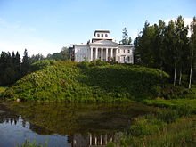 The Rozhdestveno mansion, inherited from his uncle in 1916: Nabokov possessed it for less than a year before the October Revolution