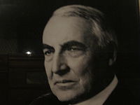 Harding as he appears at the National Postal Museum in Washington, D.C.