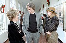Beatty in the White House with first lady Nancy Reagan and Diane Keaton, 1981