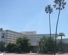 The Beverly Hilton Hotel, where Houston's body was found.