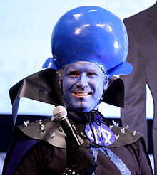 Will Ferrell dressed as Megamind at the 2010 San Diego Comic-Con International