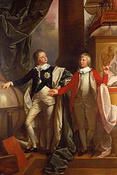 Prince William aged thirteen and his younger brother Edward in 1778