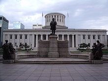 McKinley memorial by Hermon MacNeil in front of the Ohio Statehouse, Columbus