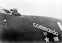 Churchill in the cockpit of B24 Liberator Commando, in which Captain William Vanderkloot flew him to Moscow to meet Joseph Stalin, August 1942, and to the Casablanca Conference in January 1943.