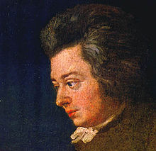 Unfinished portrait of Mozart by his brother-in-law Joseph Lange