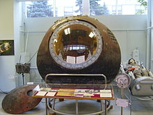 Vostok I capsule on display at the RKK Energiya museum