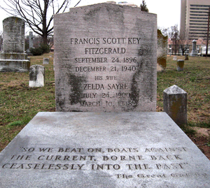Zelda and Scott's grave in Rockville, Maryland