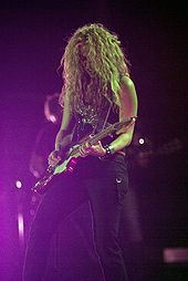 Shakira at the Rock in Rio festival (2006).