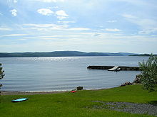 Lake Kenogami where Twain spent much time practicing in 1985.
