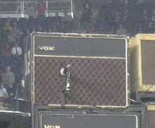 Edge's 1964 Vox AC30 on stage in Foxborough for the U2 360° Tour.