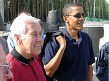 Obama and U.S. Sen. Richard Lugar (R-IN) visit a Russian facility for dismantling mobile missiles (August 2005).[83]