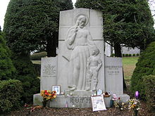 The Babe Ruth grave site in Hawthorne, New York.