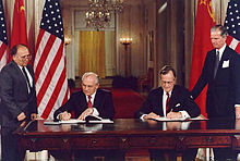Gorbachev and George H. W. Bush, 1990