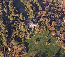 Aerial view of Oprah's Montecito estate