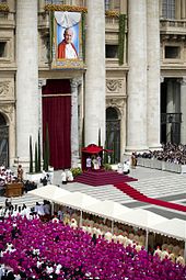 Beatification of John Paul II, on Divine Mercy Sunday 1 May 2011 for which over a million pilgrims went to Rome.[201][202]