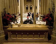 The final resting place of Woodrow Wilson at the Washington National Cathedral