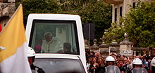 Pope Benedict XVI in Balzan, Malta.
