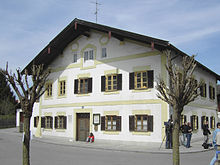 The house where Ratzinger was born, in Marktl, Bavaria, Germany. The building still stands today.