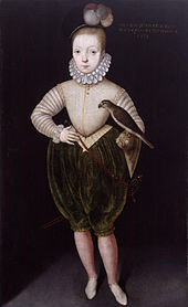 Portrait of James as a boy, after Arnold Bronckorst, 1574