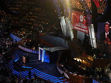 Kerry speaks during the third night of the 2008 Democratic National Convention in Denver, Colorado.