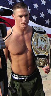Cena as WWE Champion in 2007