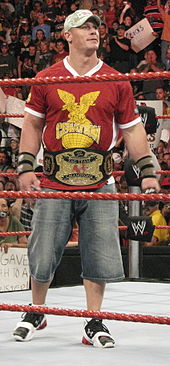 Cena as one half of the World Tag Team Champions