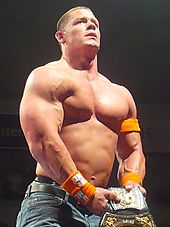 John Cena as WWE Champion in 2010.
