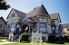 The Steinbeck House at 132 Central Avenue, Salinas, California, the Victorian home where Steinbeck spent his childhood.